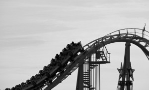 Biker on a roller coaster – HoaxEye