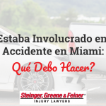 Yo Estaba Involucrado en un Accidente en Miami: Qué Debo Hacer?