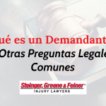 “¿Qué es un Demandante?” Y Otras Preguntas Legales Comunes