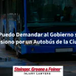 ¿Puedo Demandar al Gobierno si Me Lesiono por un Autobús de la Ciudad?