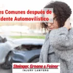 Lesiones Comunes después de un Accidente Automovilístico