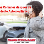 Lesiones Comunes después de un Accidente Automovilístico