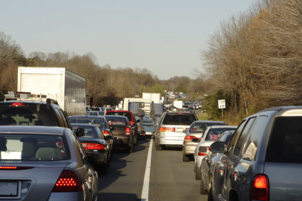 traffic jam along Miami's dangerous I-95