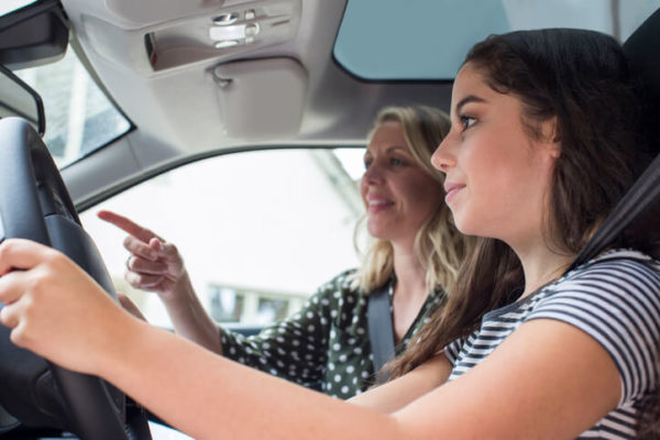 teen driver and her mother