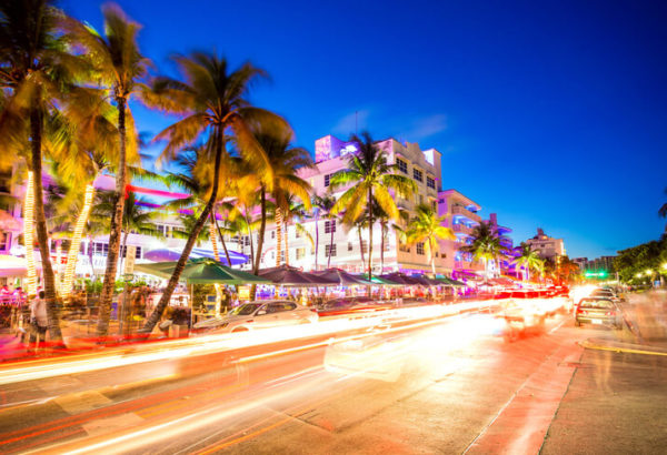 busy road in miami