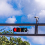 red light camera at an intersection