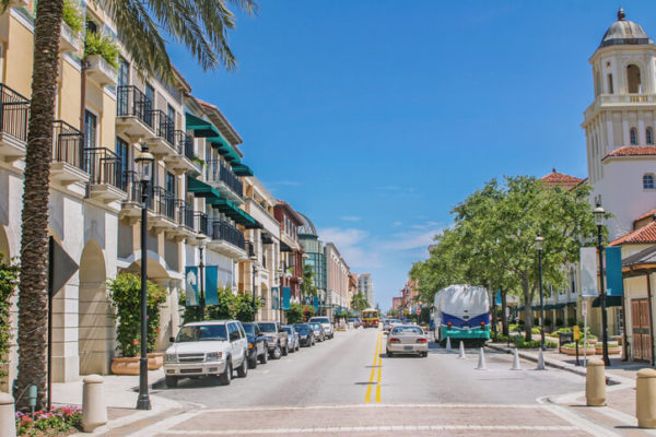view of a road in west palm beach
