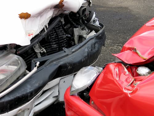 Head-On Collision Car Accident