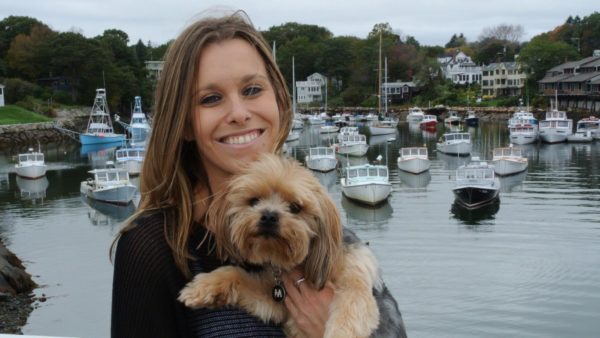 Rachel Moore and her dog