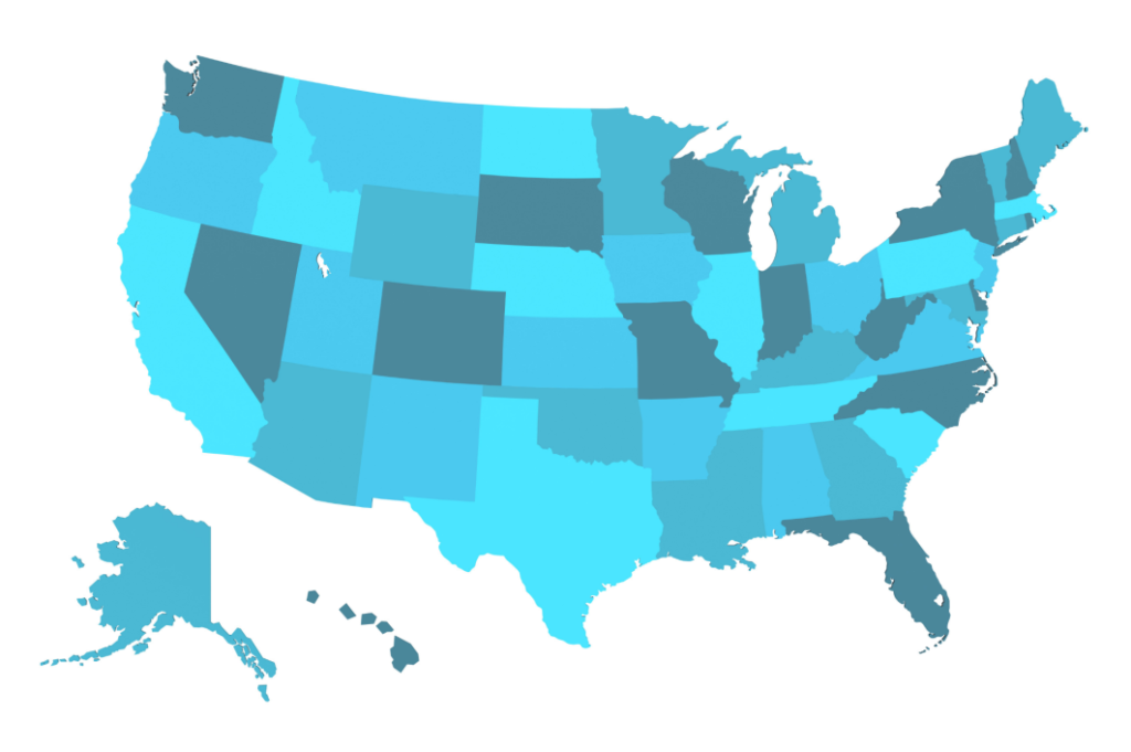 Map of the USA