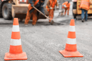 Road workers