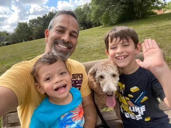 Alejandro Garcia with family