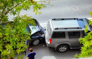 image of car accident on street