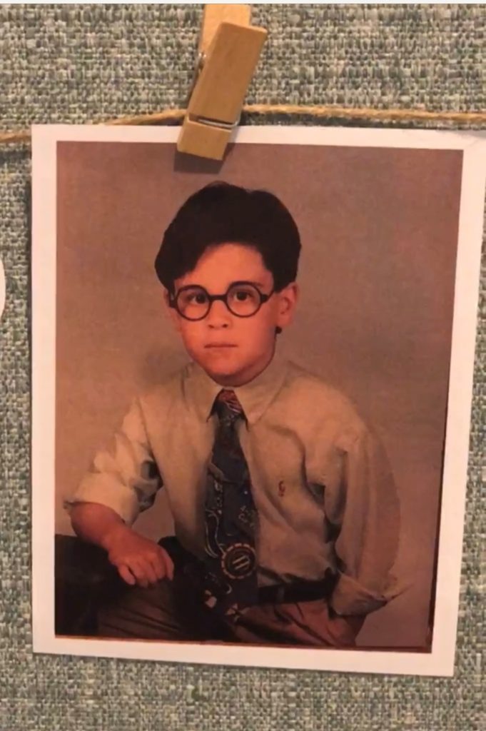 Barry Chenman when he was a child, school photo