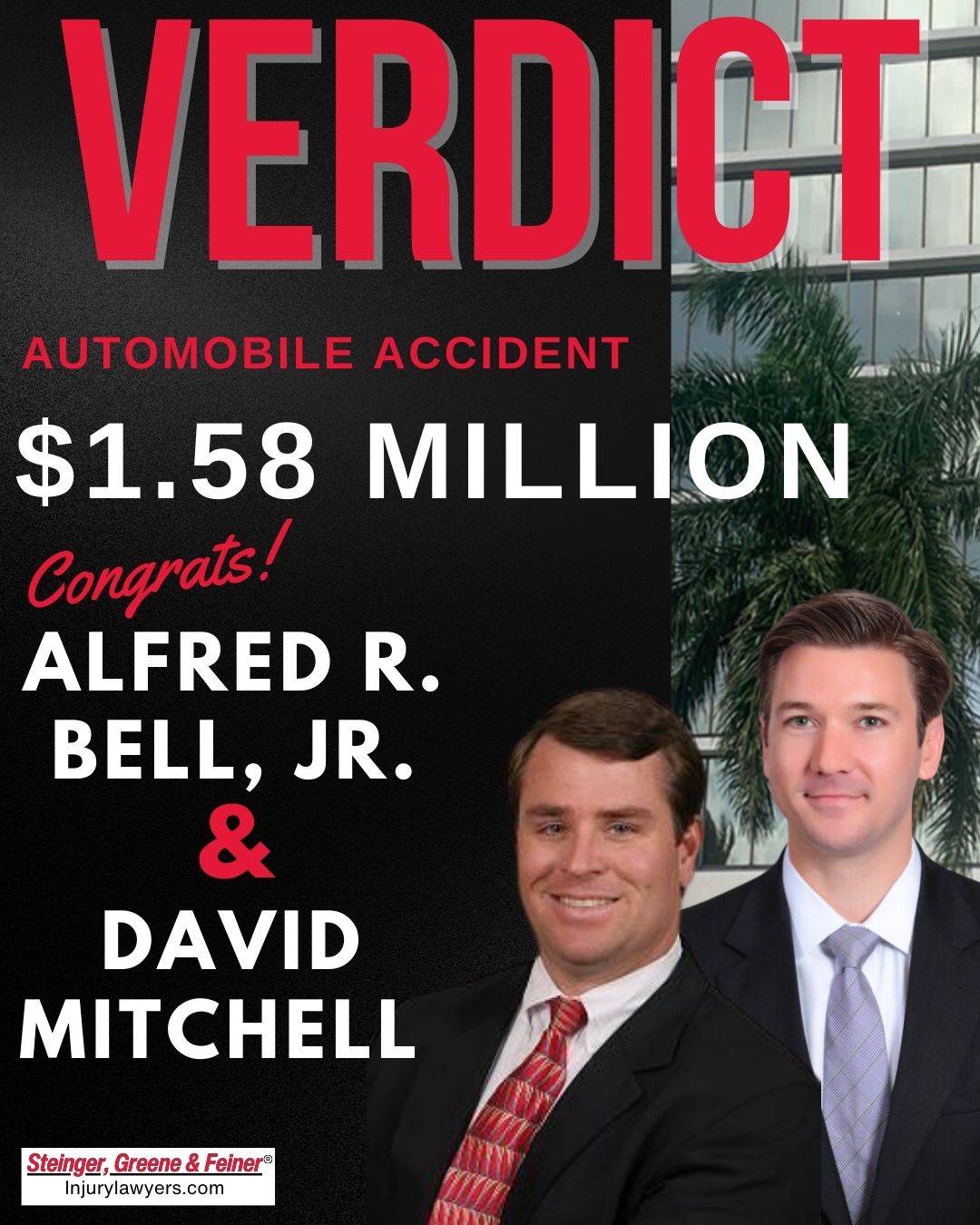 $1.58 Million Dollar Verdict with Alfred Bell and David Mitchel against Waste Pro Port St. Lucie